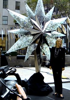 Nadja Swarovski unveiled The Swarovski Star 2009 live on the “today show”, Rockefeller Plaza, November 18th, 2009